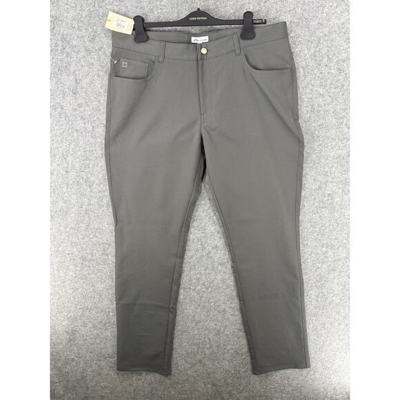 Peter Millar Crown Sport 5 Pocket EB66 Performance Pants Iron Gray 38x32 $160 - Picture 5 of 16